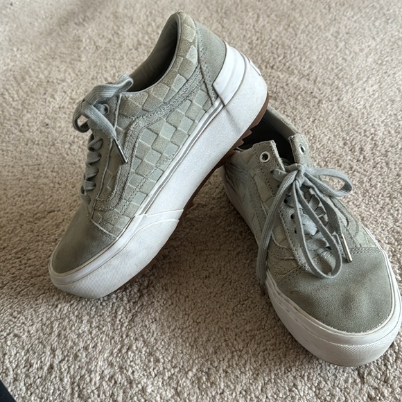 Embossed Check old school stacked vans - Picture 6 of 8